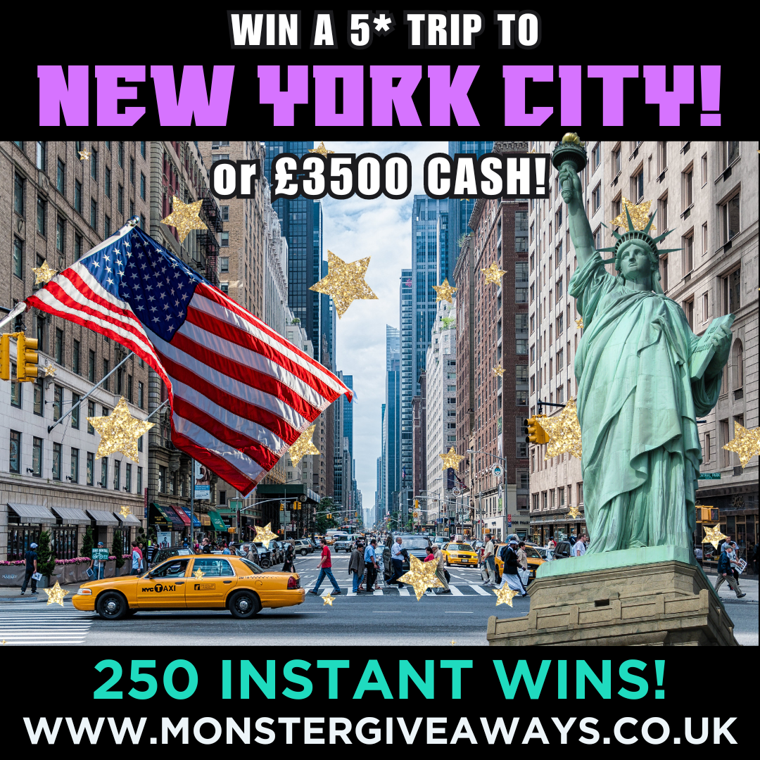 New York Christmas Markets Trip or £3500 Cash! Monster Giveaways